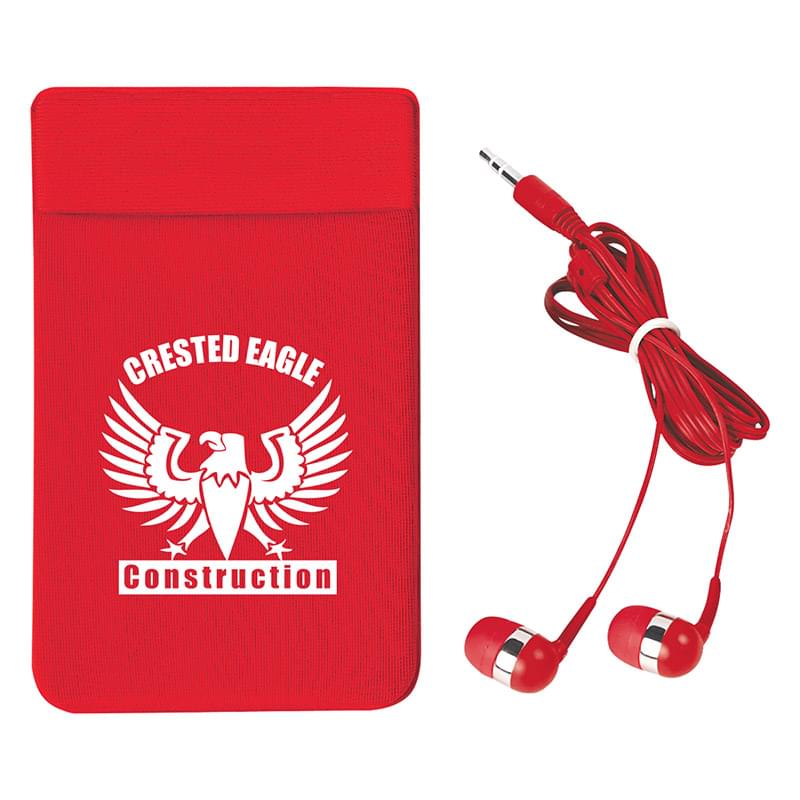 Red color option for Attachable Card And Earpiece Holder