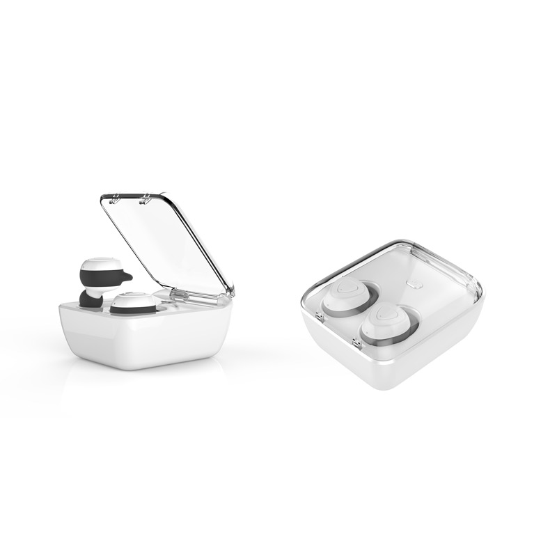 White color option for 2 In 1 Flat Cover Case Bluetooth Earbuds