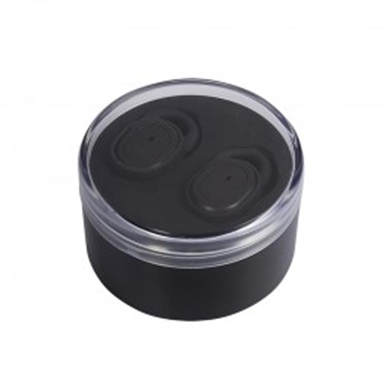 Black color option for Bluetooth In Ear Buds In Round Case