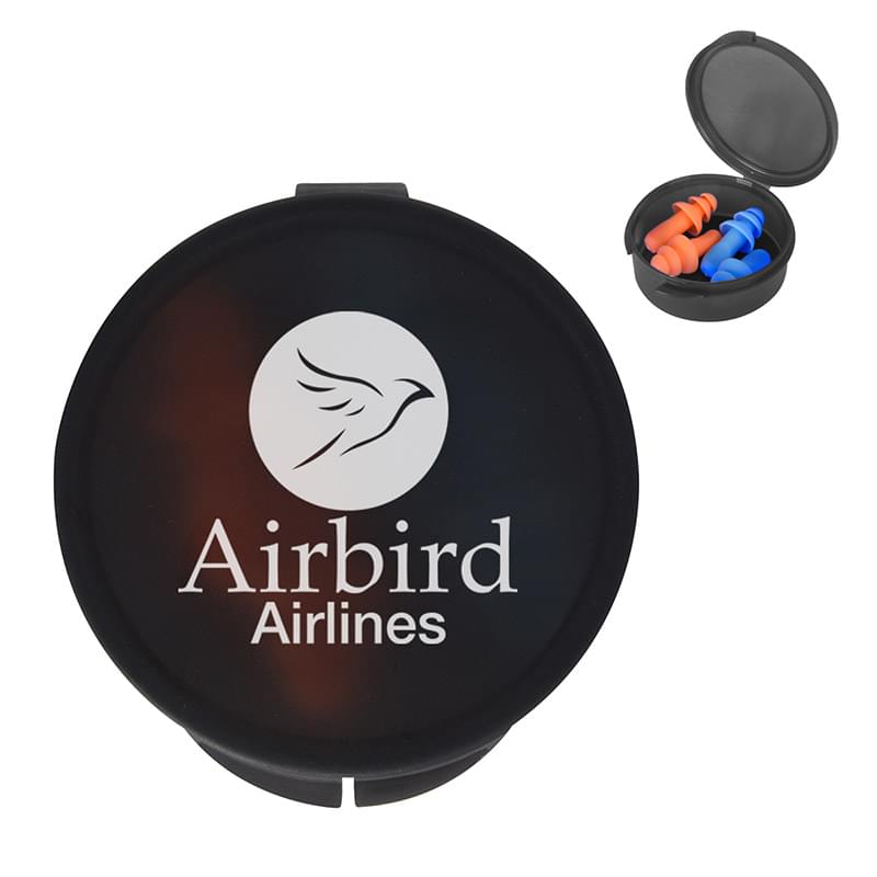 Translucent Charcoal color option for Compact Ear Plugs In A Case