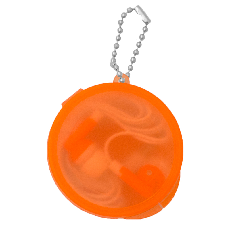 Orange color option for Ear Buds With Round Case