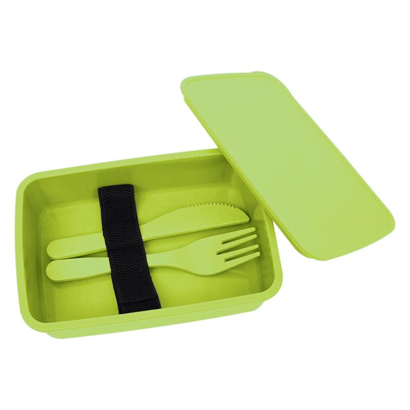 Lime color option for Natura Utensil Lunch Set