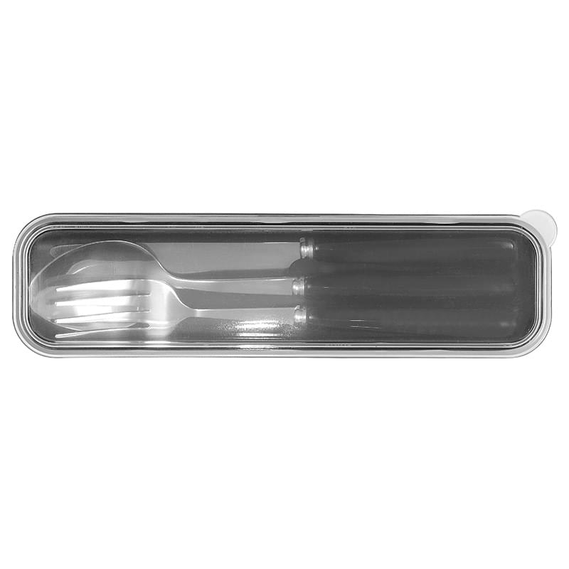 Black color option for Cutlery Set In Plastic Case