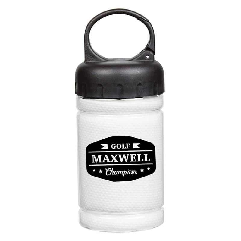 White color option for Cooling Towel In Carabiner Case