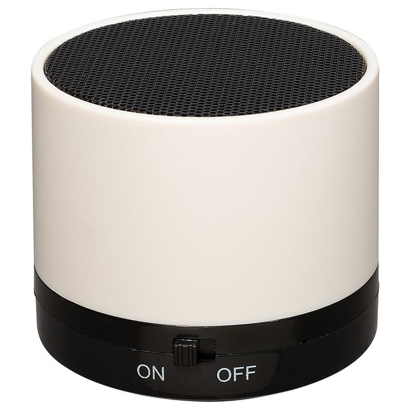 White color option for Affordable Round Wireless Speaker