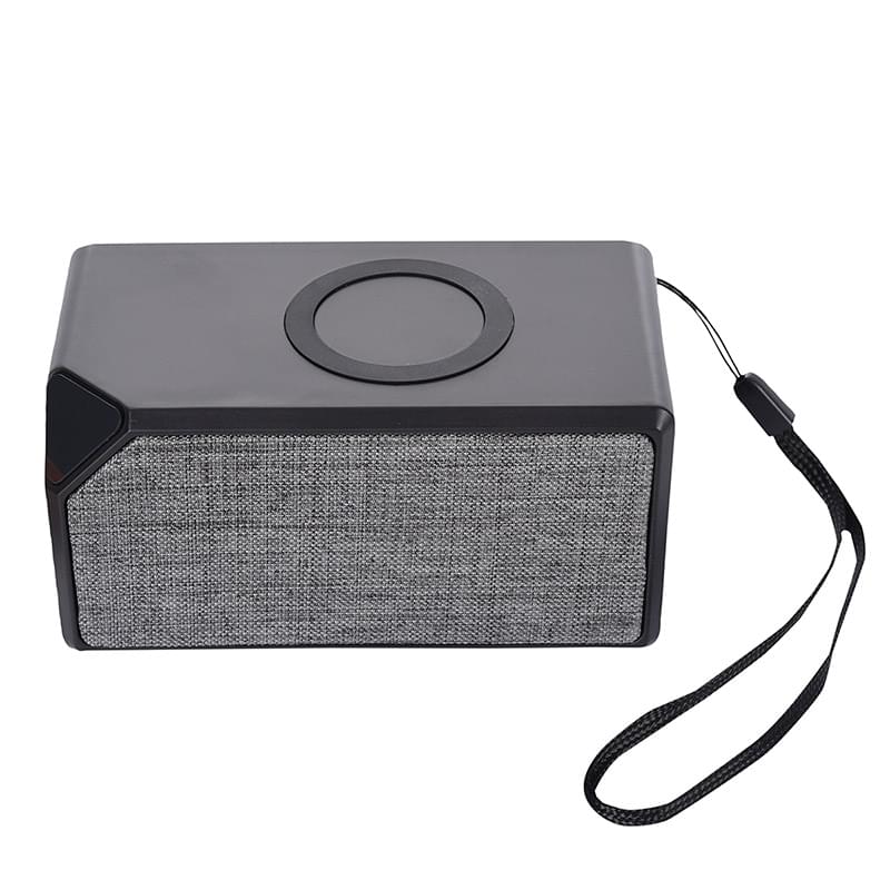Black color option for High Definition Wireless Charger And Speaker