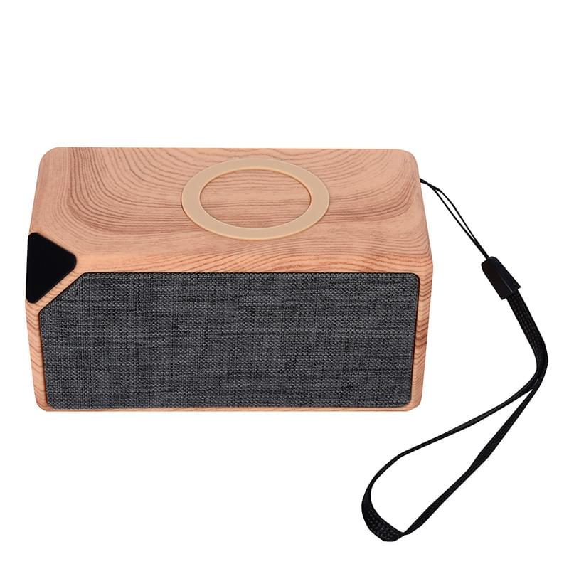 Wood Color color option for High Definition Wireless Charger And Speaker