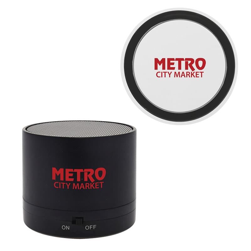 Black/Black/White color option for Gamer's Wireless Speaker And Wireless Charger Combo