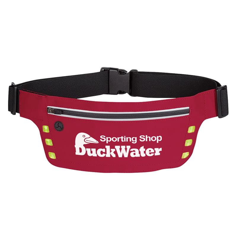 Red color option for Safety Strip Accented Belt Bag