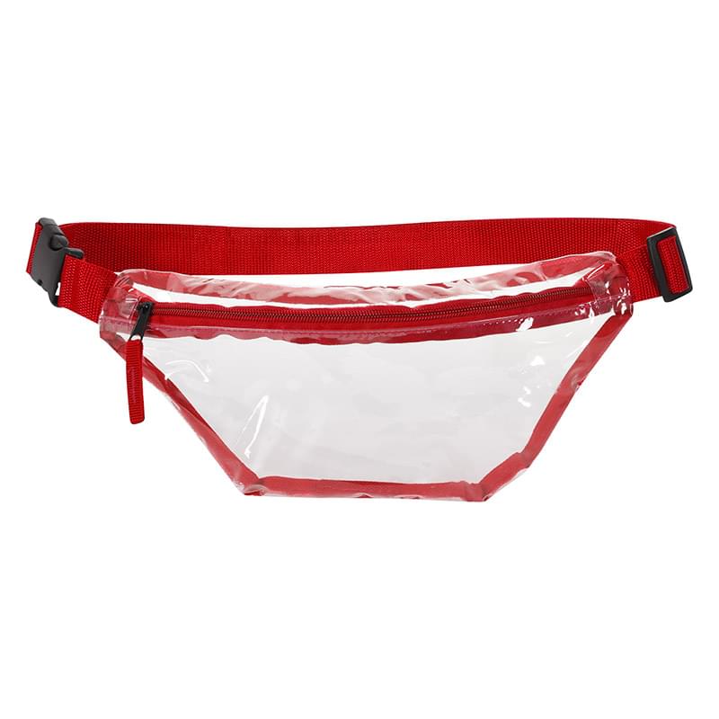 Red color option for Clear Choice Fanny Pack