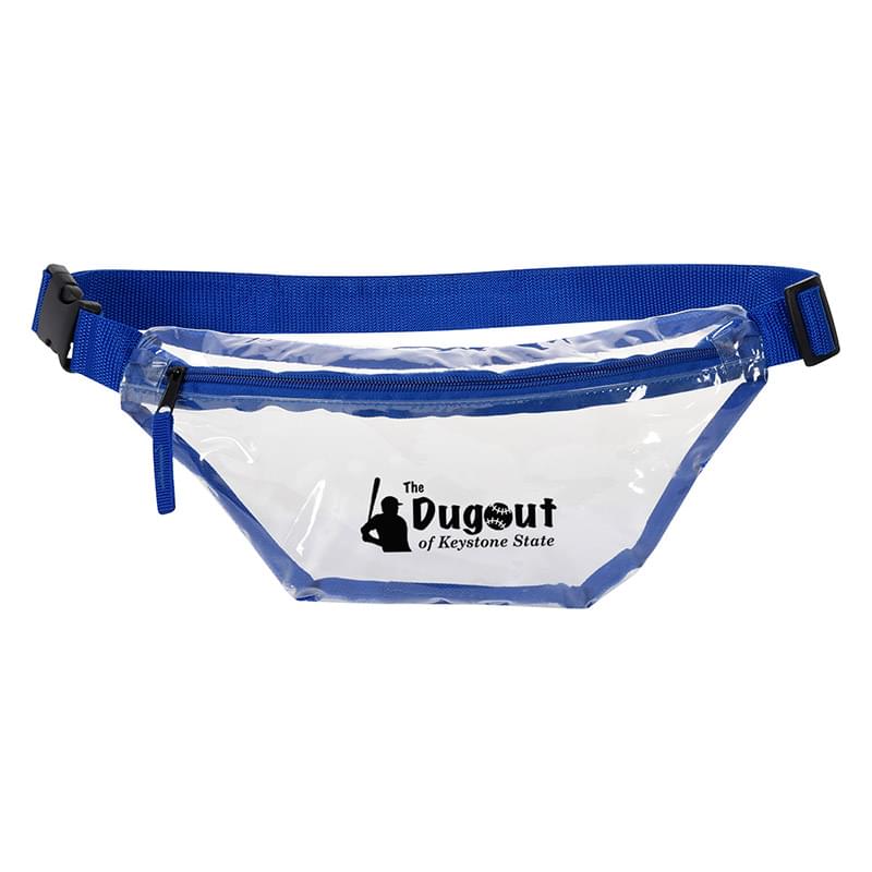 Royal color option for Clear Choice Fanny Pack