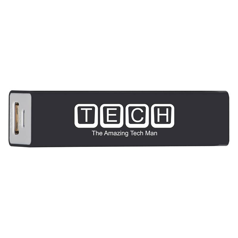 Black color option for Handy Power Bank With Split Ring Attachment