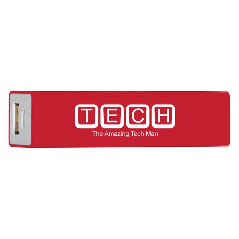 Red color option for Handy Power Bank With Split Ring Attachment