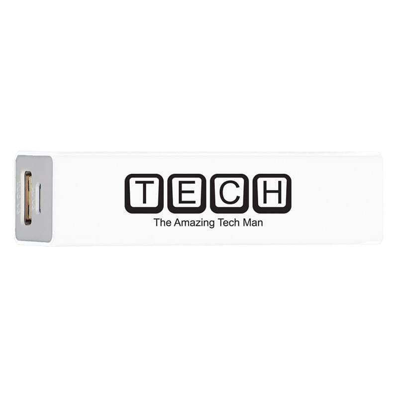 White color option for Handy Power Bank With Split Ring Attachment
