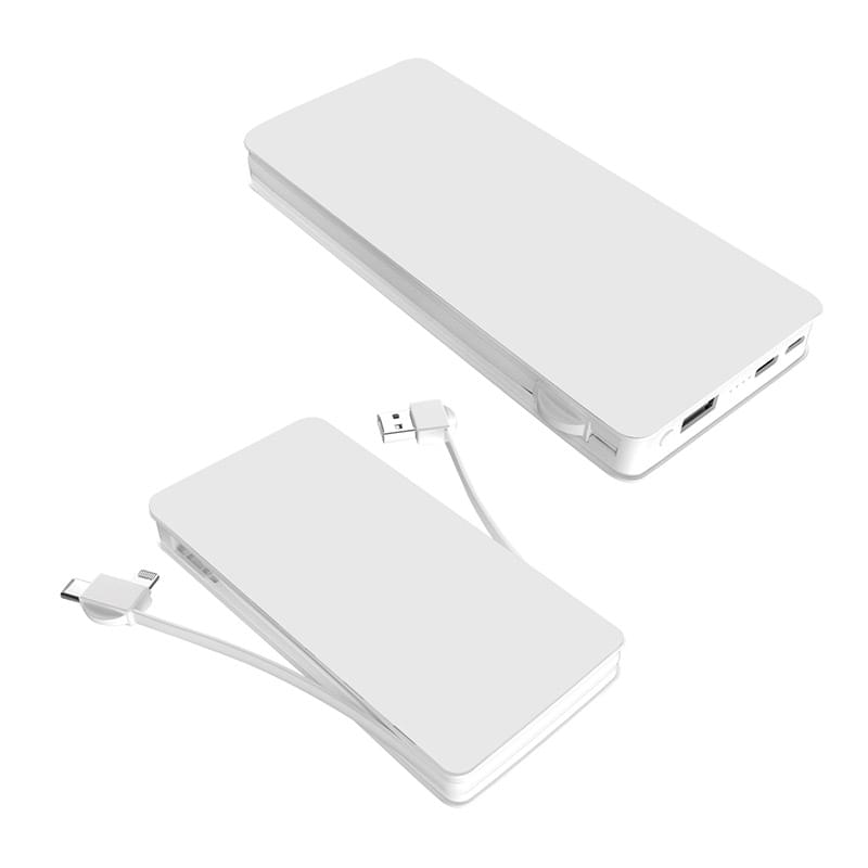 White color option for 10000 Mah Valiant Wireless Power Bank