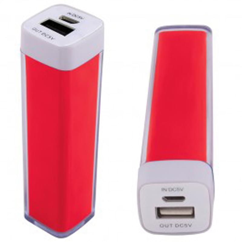 Red color option for Cube Shaped Mobile Power Bank