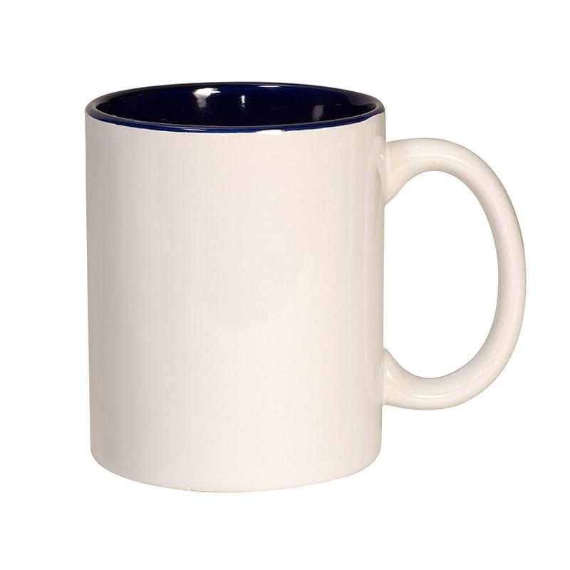 Blue color option for 11 Oz. Two Tone C Handle Mug