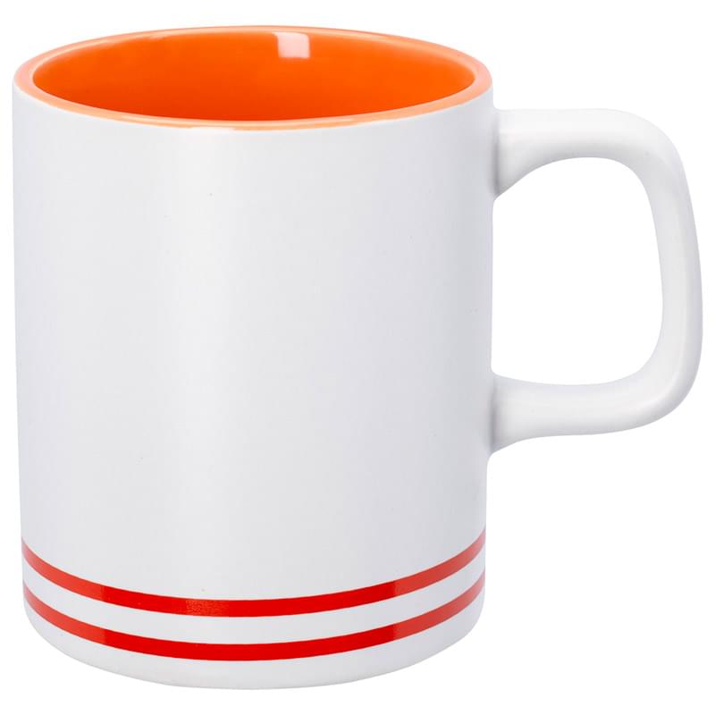 Orange color option for 10 Oz. Lacrosse Ceramic Mug