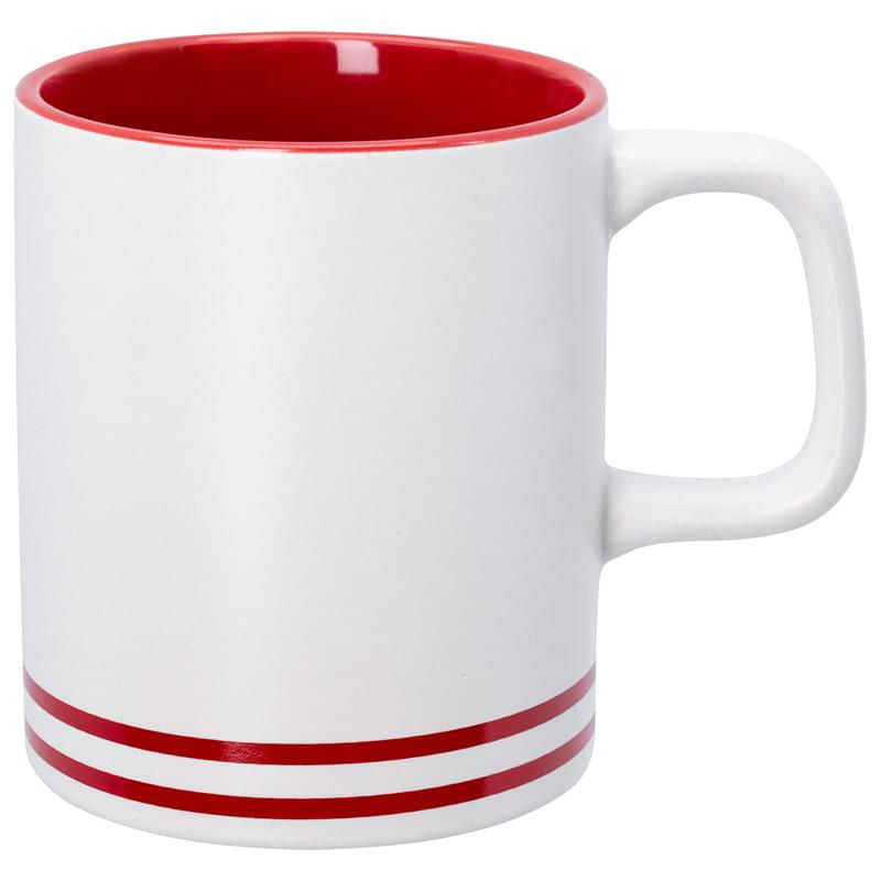 Red color option for 10 Oz. Lacrosse Ceramic Mug