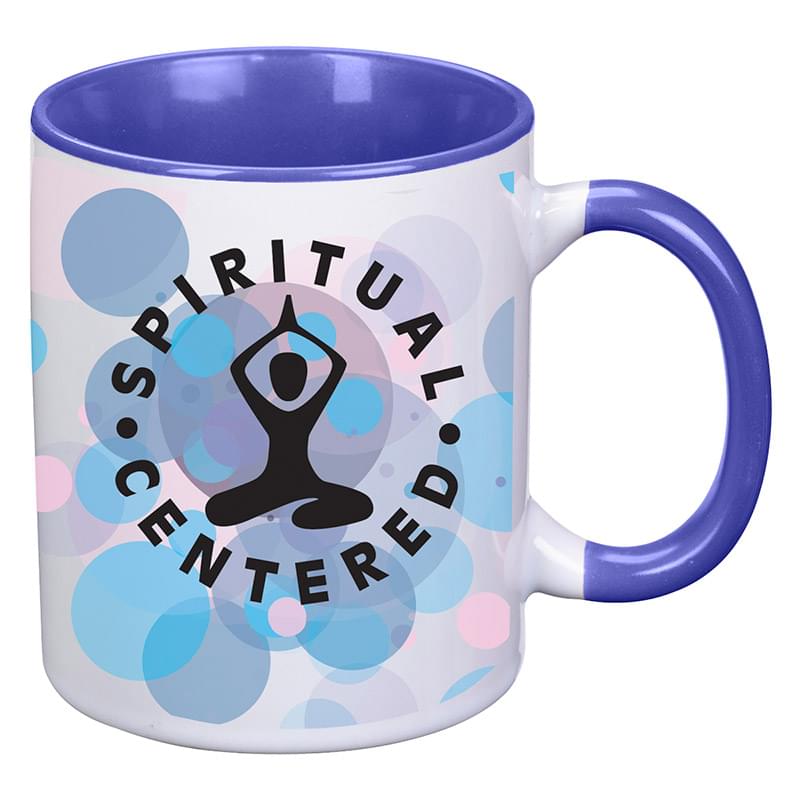 Ocean Blue color option for 11 Oz. Colorful Dye Blast Mug For Full Color Imprint