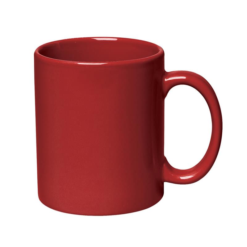 Red color option for 12 Oz. Colorful Stoneware Mug