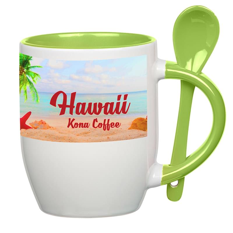 Lime color option for 11 Oz. Customizable Spooner Mug