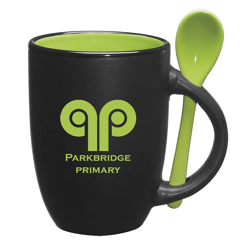 Black/Lime color option for 12 Oz. The Spooner Mug