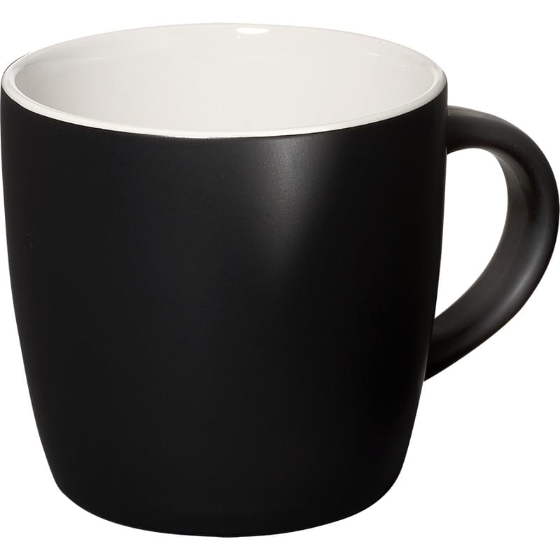 Black/White color option for 12 Oz. Riviera Ceramic Mug
