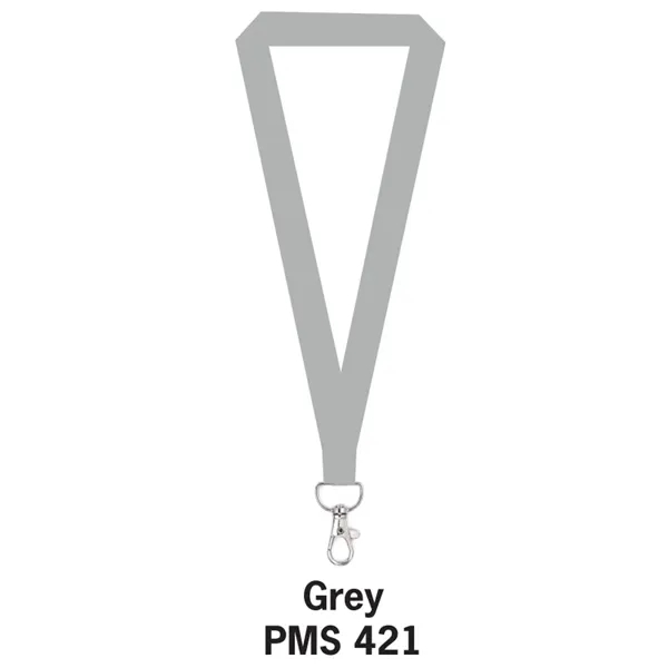 Grey color option for 1" Flat Polyester Lanyard
