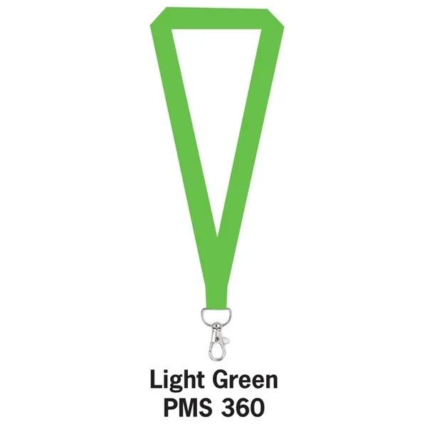 Light Green color option for 1" Flat Polyester Lanyard