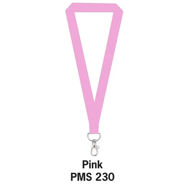 Pink color option for 1" Flat Polyester Lanyard