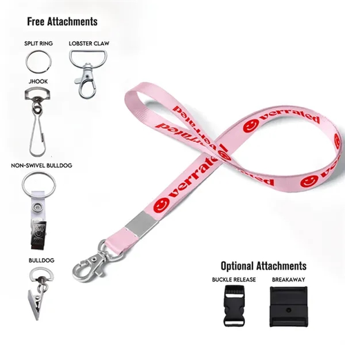 Photo of 3/8" Flat Polyester Lanyard