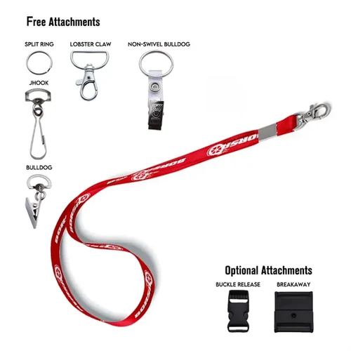 Photo of 3/4" Flat Polyester Lanyard