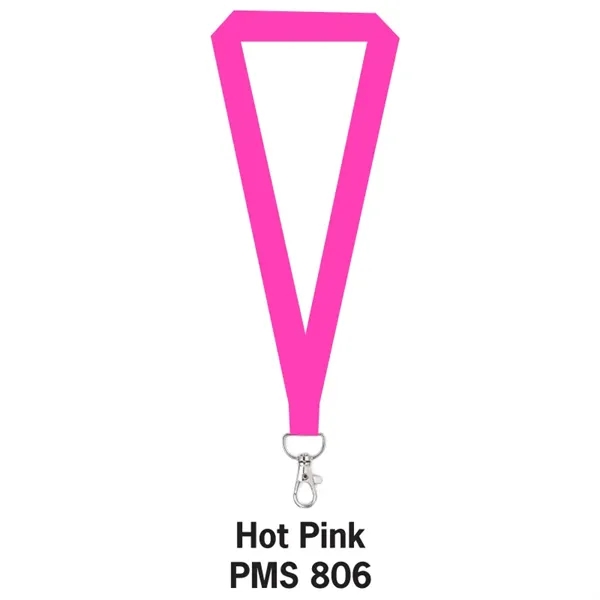 Hot Pink color option for 5/8" Flat Polyester Lanyard