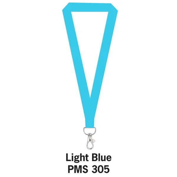 Light Blue color option for 5/8" Flat Polyester Lanyard
