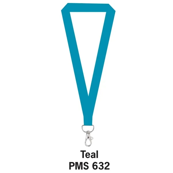 Teal color option for 5/8" Flat Polyester Lanyard