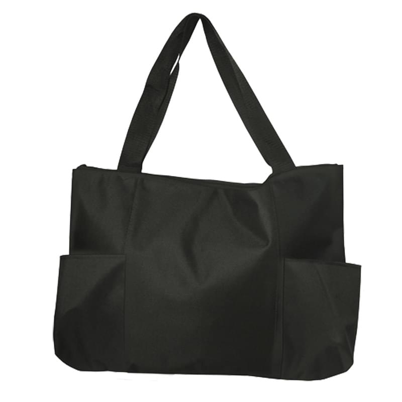 Black color option for Bags   Zippered Tote Bags (19"W X 14"H)