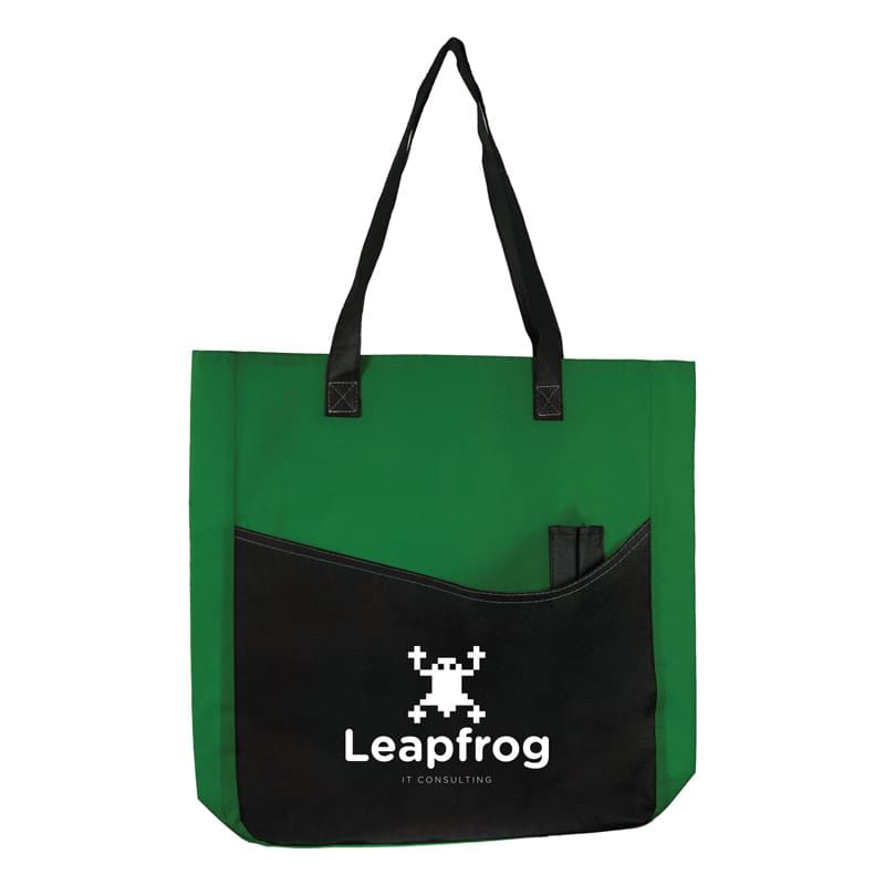 Green color option for Avion Non Woven Tote Bag
