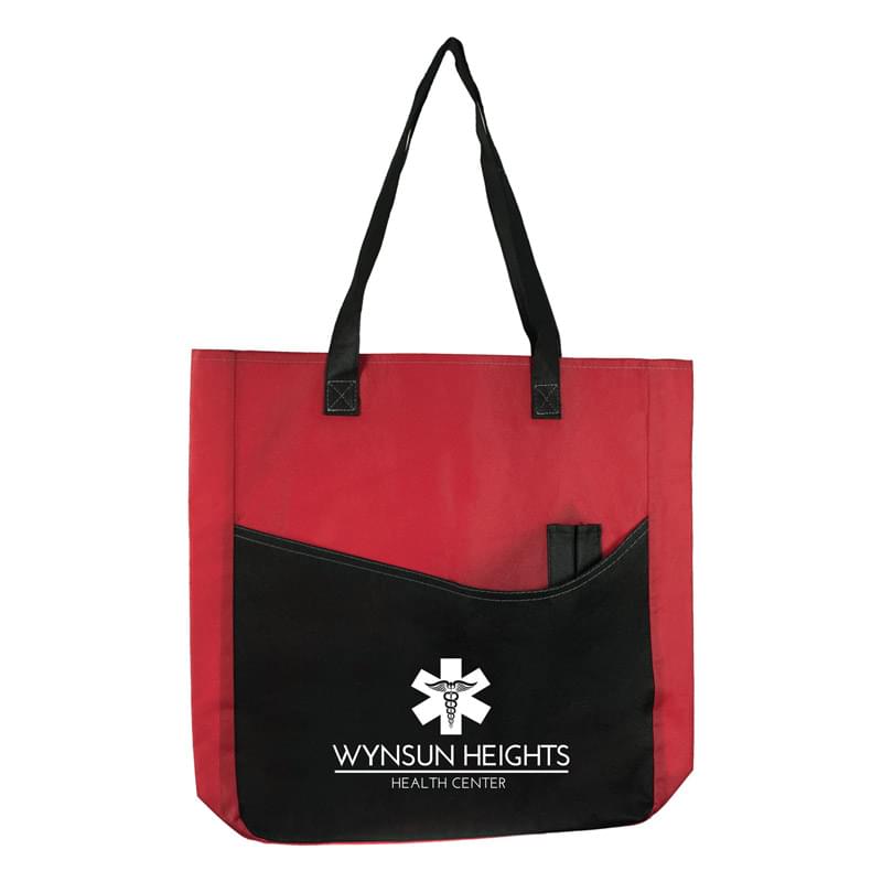 Red color option for Avion Non Woven Tote Bag