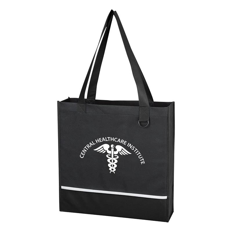 Black color option for Non Woven Accent Tote Bag