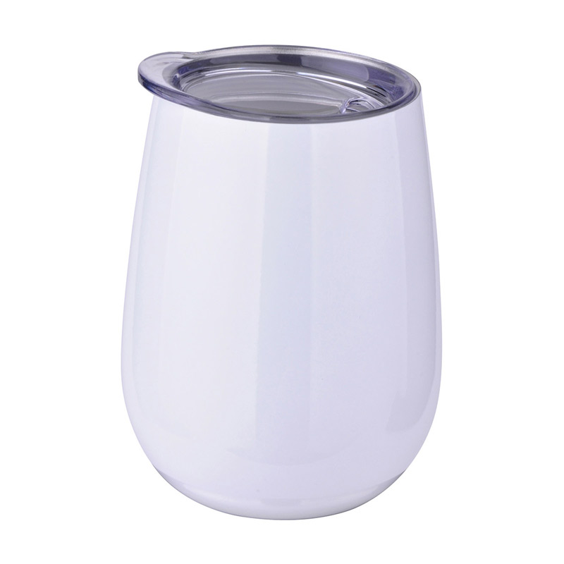 White color option for 10 Oz Stainless Steel Stemless Wine Glass