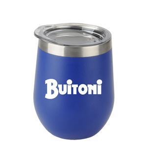 Photo of 12 Oz Stemless Wine Glass With Stainless Steel Band