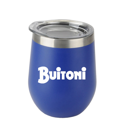 Main photo of 12 Oz Stemless Wine Glass With Stainless Steel Band