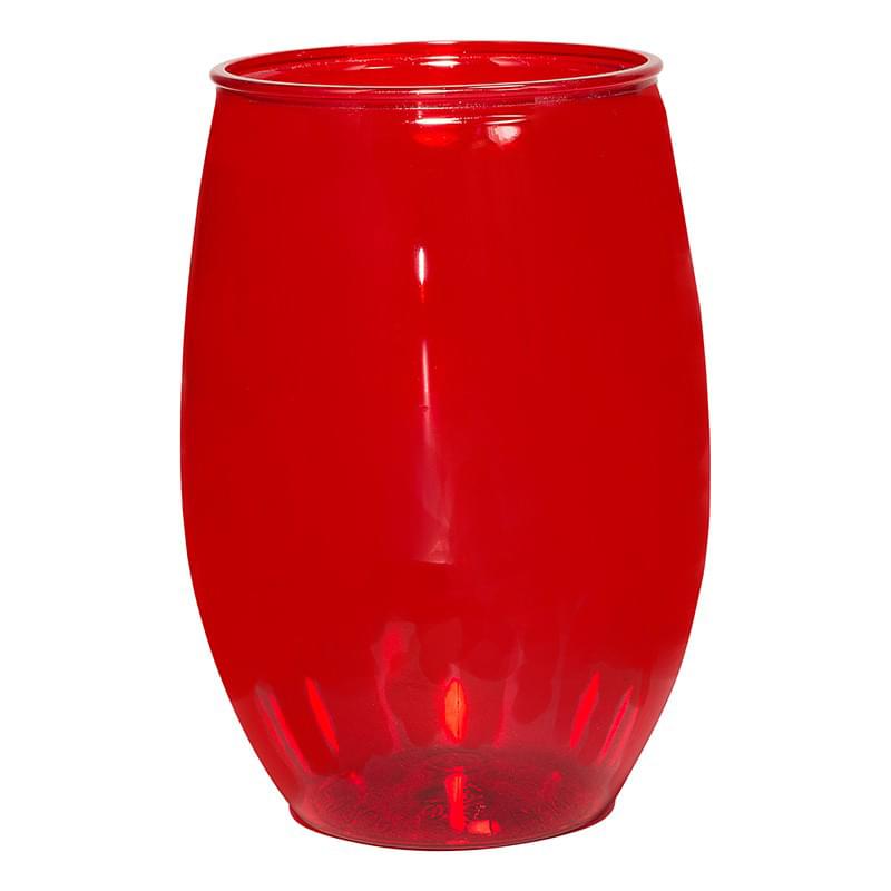 Translucent Red color option for 16 Oz. Handy Stemless Wine Glass