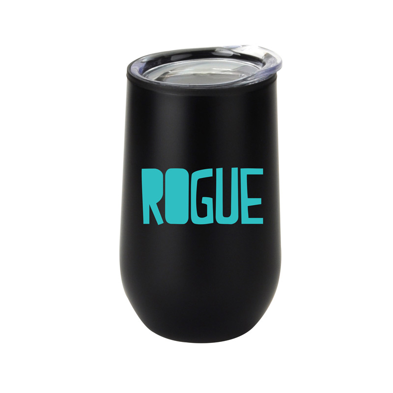 Black color option for 14 Oz Economy Stainless Steel Stemless Wine With Plastic Lining