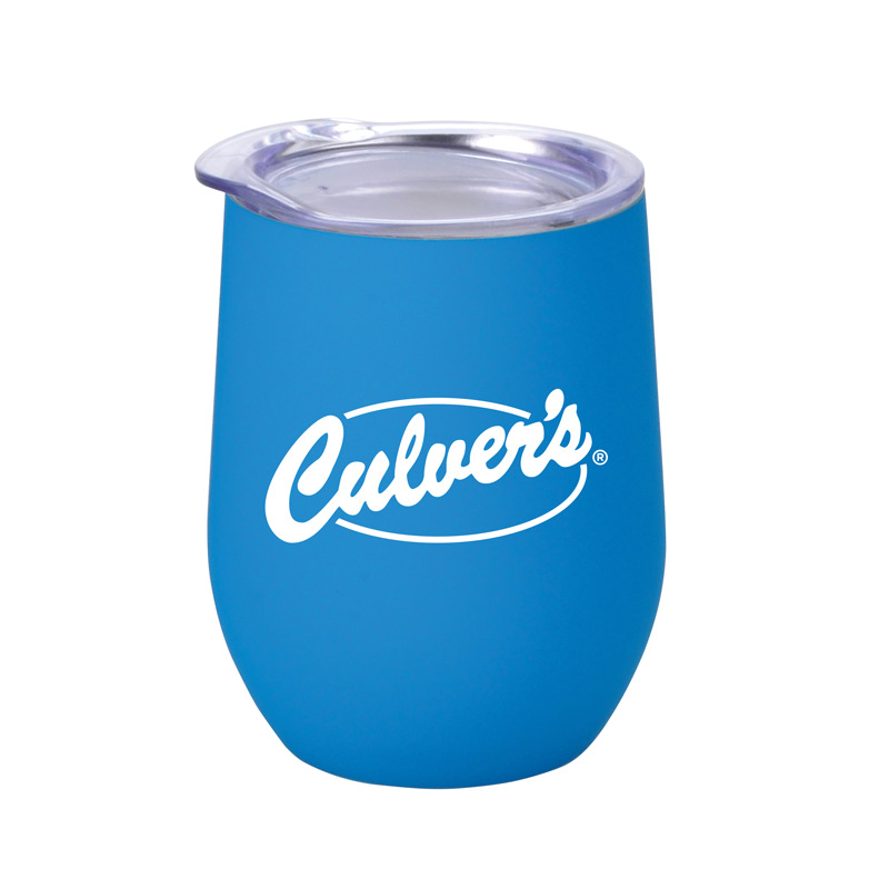 Royal Blue color option for 12oz Rubberized Finish Stainless Steel Stemless Wine Glass