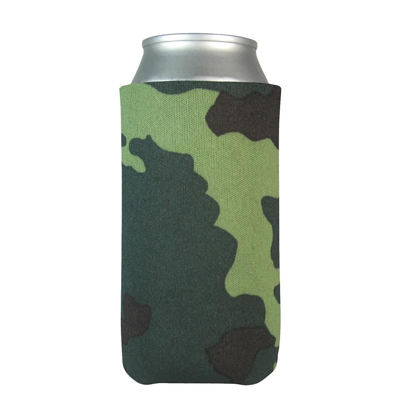 Green Camo color option for 8 Ounce Can Cooler