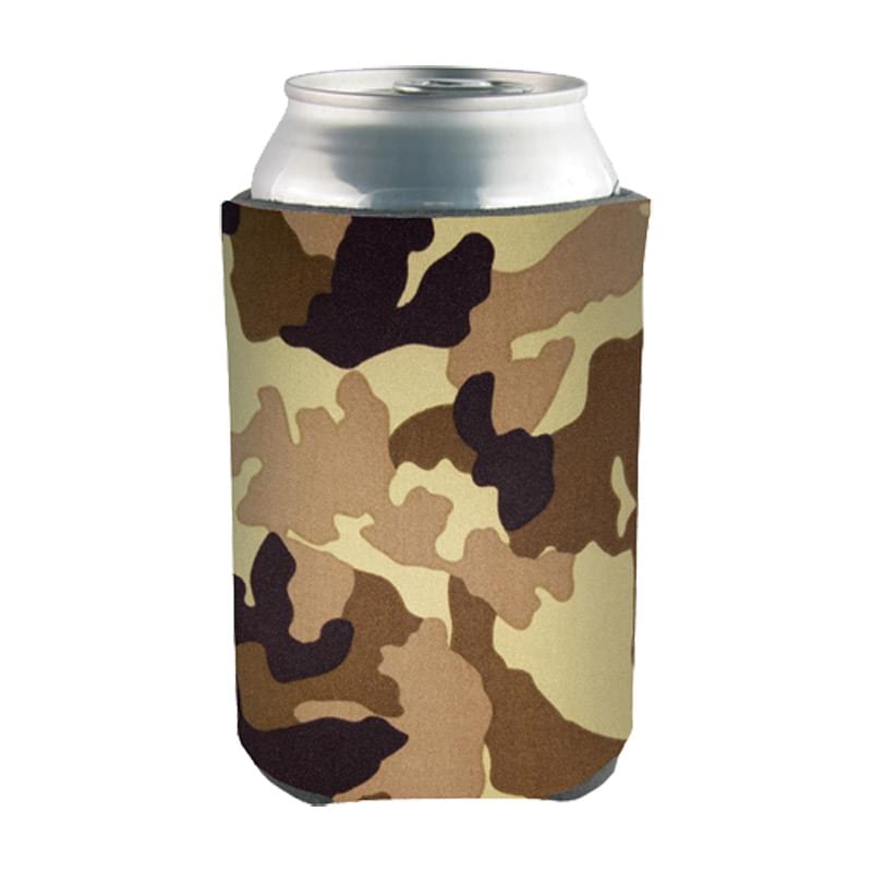 Camo color option for Beverage Insulator Cooler Pocket Can Coolie   3 Side Imprint Included!