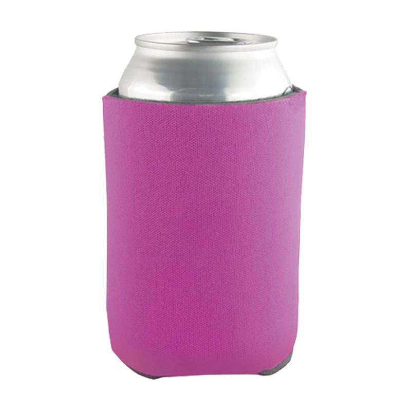 Fuchsia color option for Beverage Insulator Cooler Pocket Can Coolie   3 Side Imprint Included!
