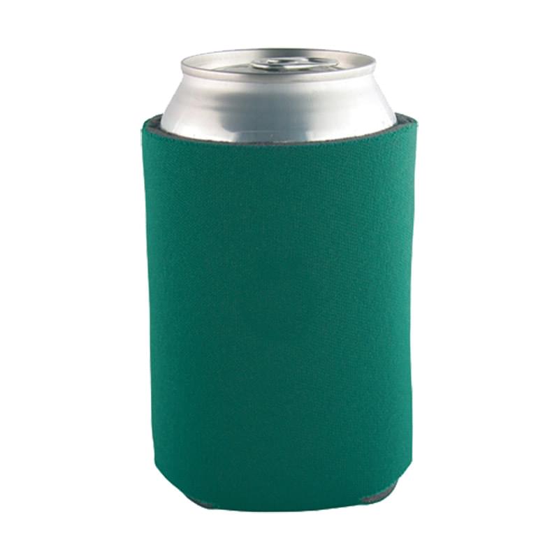Green color option for Beverage Insulator Cooler Pocket Can Coolie   3 Side Imprint Included!